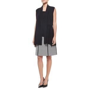 Lafayette 148 New York "Madeline" houndstooth skirt Sz 6